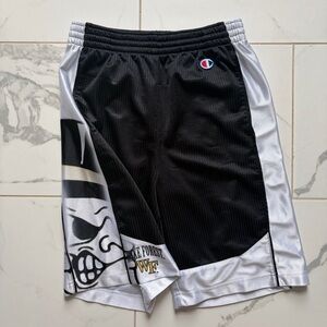 Vintage Y2K Wake Forest Demon Deacons Champions Basketball Shorts Size S Black